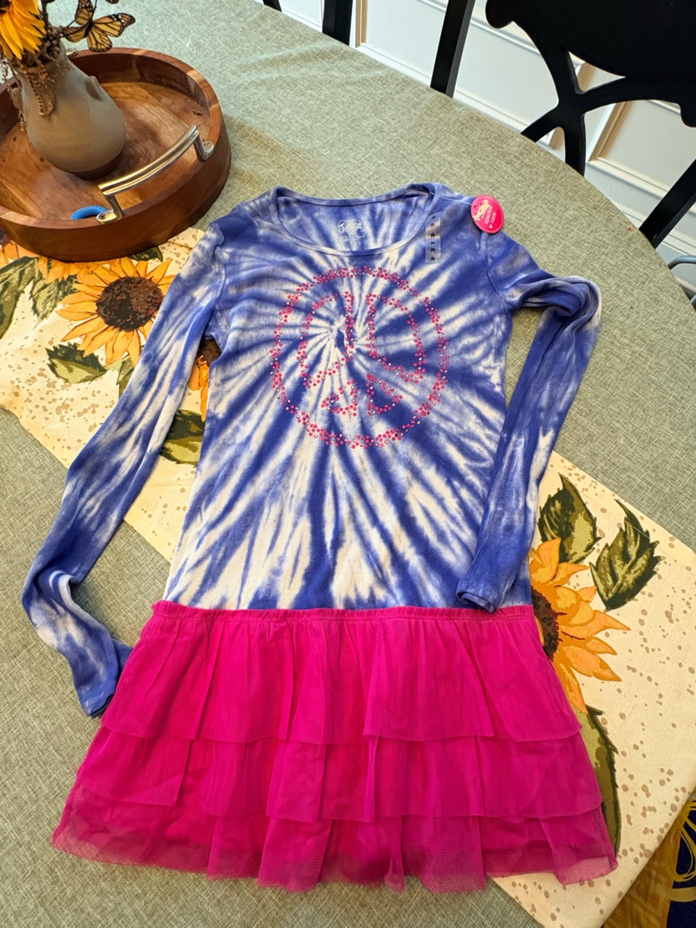 NWT Justice Tie Dye tutu dress